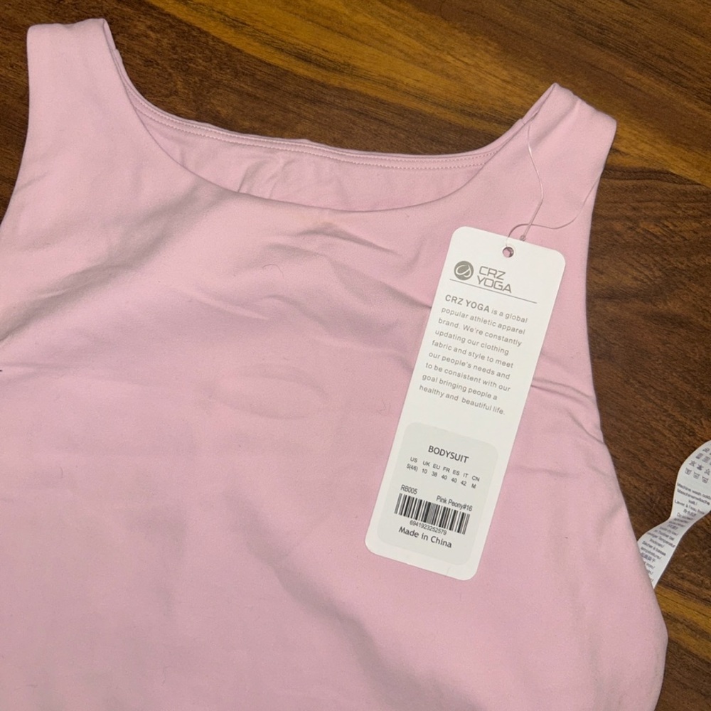 CRZ YOGA Light Pink Bodysuit